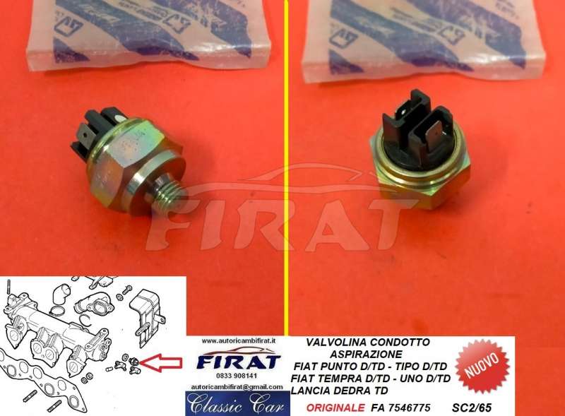 VALVOLINA CONDOTTO ASPIRAZIONE FIAT PUNTO-TIPO-UNO (7546775)